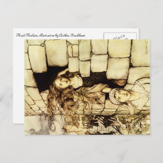 Carte postale fée (Devant / Derrière)