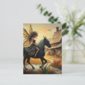 Carte Postale Fée à cheval (Debout devant)