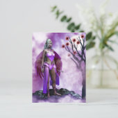 Carte Postale Fée à fleurs twilight (Debout devant)