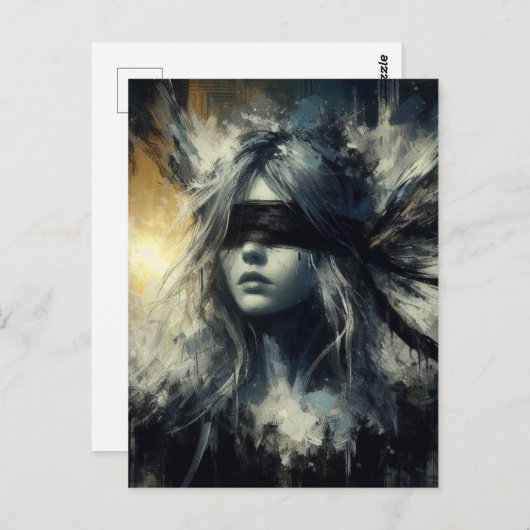 Carte Postale Fée au berceau (Devant / Derrière)