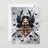 Carte postale "Fée au Ruban Sombre" (Devant / Derrière)