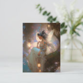 Carte Postale Fée avec lanterne (Debout devant)