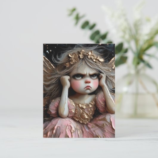 Carte Postale Fée Avec Une Attitude (Debout devant)