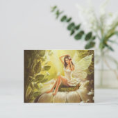 Carte Postale fée brune (Debout devant)