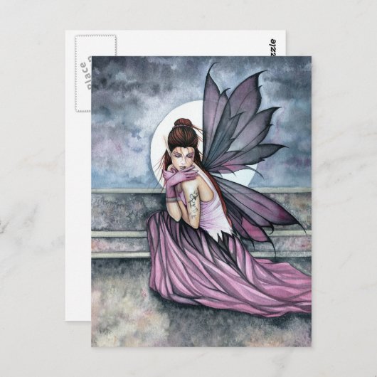 Carte postale fée 'cachée' par Molly Harrison (Devant / Derrière)