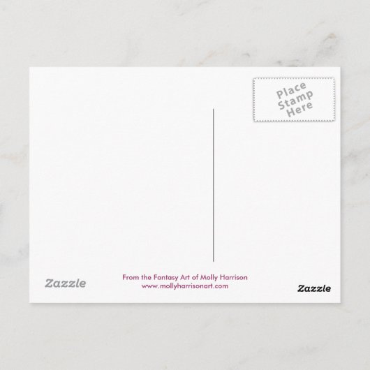 Carte postale fée 'cachée' par Molly Harrison (Dos)