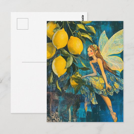 Carte Postale Fée citronnier (Devant / Derrière)