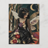 Carte Postale Fée Collage en techniques mixtes (Devant)