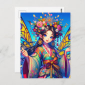 Carte Postale Fée coréenne (Devant / Derrière)