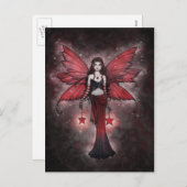 Carte postale Fée Crimson Star Christmas (Devant / Derrière)
