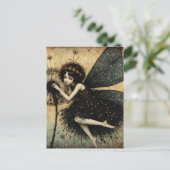 Carte Postale Fée Dandelion foncé (Debout devant)