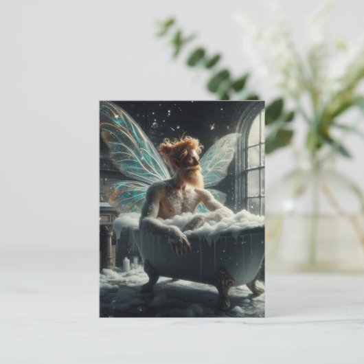 Carte Postale Fée dans le bain (Debout devant)