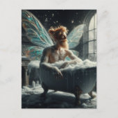 Carte Postale Fée dans le bain (Devant)