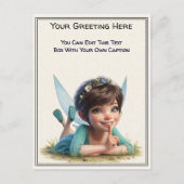 Carte Postale Fée de conte de fées sentimental fantaisiste quoti (Devant)
