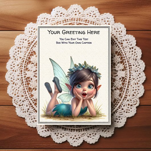 Carte Postale Fée de conte de fées sentimentale fantaisiste quot