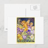 Carte Postale Fée de crocus (Devant / Derrière)
