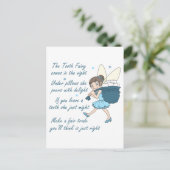 Carte Postale Fée de dents (Debout devant)