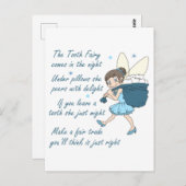 Carte Postale Fée de dents (Devant / Derrière)