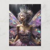 Carte Postale Fée de dents dans sa robe faite de dents (Devant)