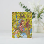 Carte Postale Fée de floraison de l'arbre du printemps (Debout devant)