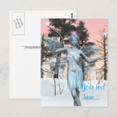 Carte Postale Fée de glace (Devant / Derrière)