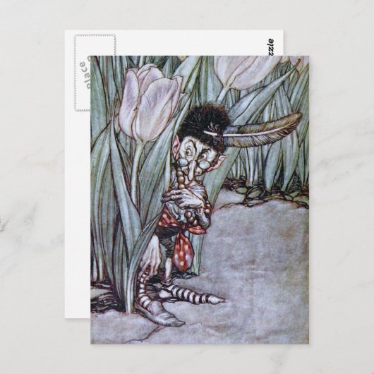 Carte Postale Fée de jardin (Devant / Derrière)