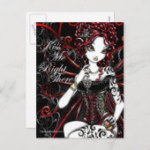 Carte postale fée de la Saint-Valentin de Sasha (Devant / Derrière)