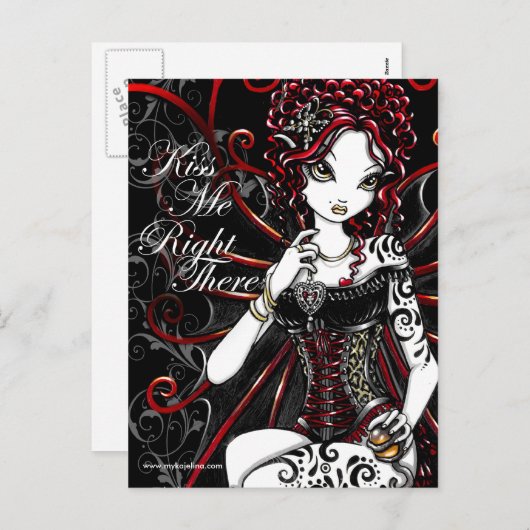 Carte postale fée de la Saint-Valentin de Sasha (Devant / Derrière)