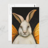 Carte Postale Fée de lapin (Devant / Derrière)