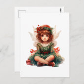 Carte Postale Fée de Noël (Devant / Derrière)