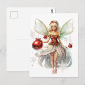 Carte Postale Fée de Noël (Devant / Derrière)