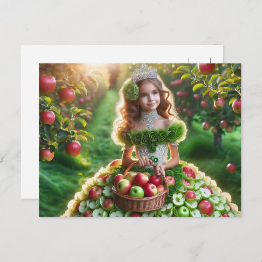 Carte Postale Fée de pomme (Devant / Derrière)