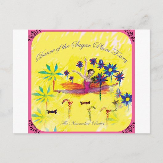 Carte Postale Fée de prune de sucre (Devant)