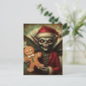 Carte Postale Fée De Vampire De Noël Avec Du pain D'épice (Debout devant)
