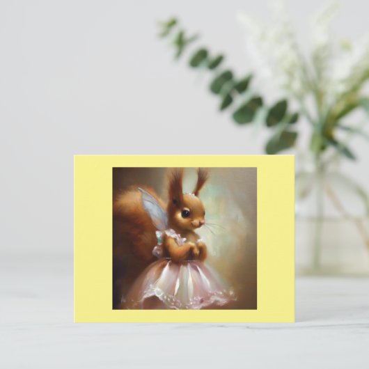 Carte Postale Fée d'écureuil (Debout devant)