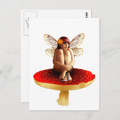 Carte Postale Fée des champignons (Devant / Derrière)