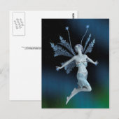 Carte Postale Fée d'hiver (Devant / Derrière)