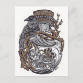 Carte Postale Fée dorée dans la bouteille (Devant)