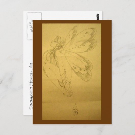 Carte Postale Fée dormante (Devant / Derrière)