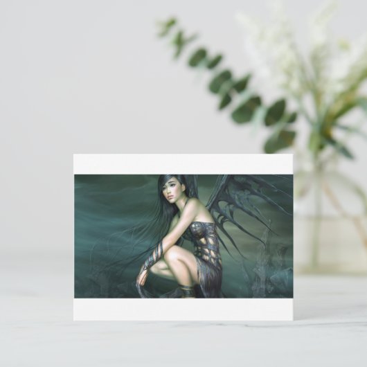 Carte Postale fée du dragon (Debout devant)