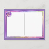 Carte Postale Fée du Soleil Violet (Dos)