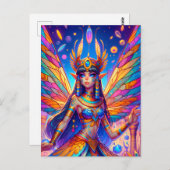 Carte Postale Fée égyptienne (Devant / Derrière)