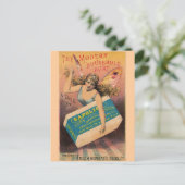 Carte Postale Fée et savon vintage (Debout devant)