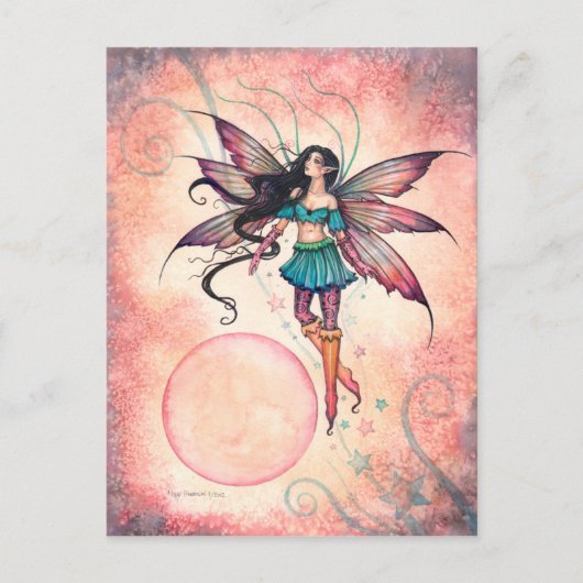 Carte Postale Fée Fantastique Art Poster Étoiles Danseuse (Devant)