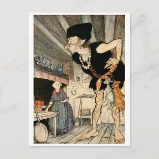 Carte Postale Fee-fi-fo-fum, je sens le sang d'un Anglais