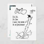 Carte Postale Fée, Fie, Fo, Fum ! (Devant / Derrière)