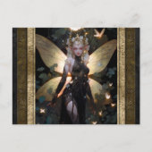 Carte Postale Fée flamboyante Imaginaire Art (Devant)