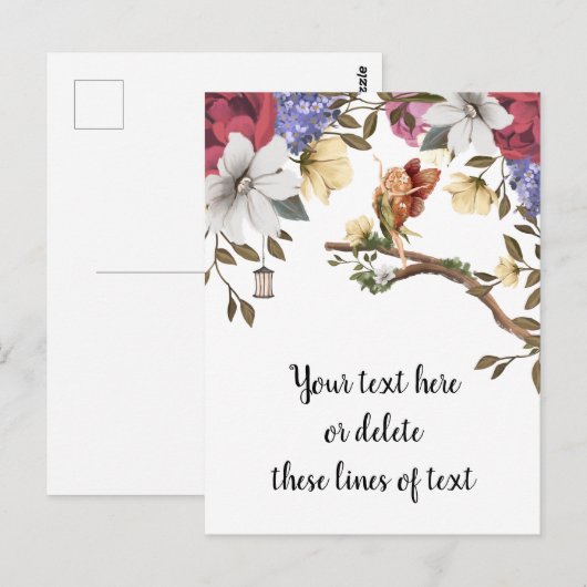 Carte postale Fée Florale (Devant / Derrière)