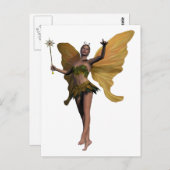 Carte Postale Fée forestière (Devant / Derrière)
