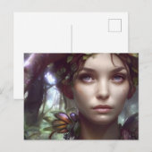 Carte Postale Fée forestière (Devant / Derrière)